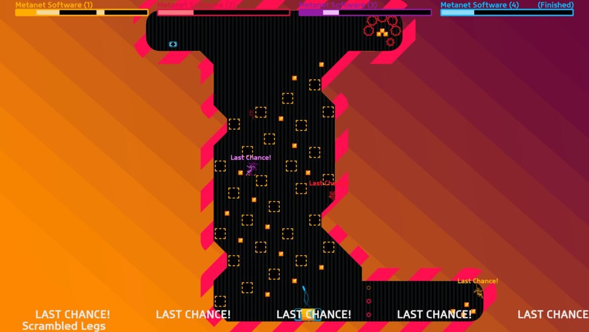 More than a decade later, the team behind N++ is back with a multiplayer sequel